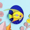 big fishes yellow angelfish