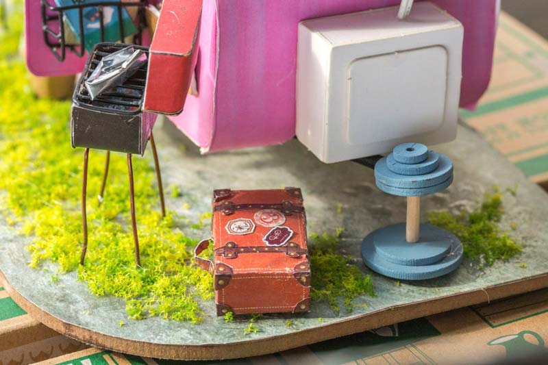 Bouwpakket Dollhouse Miniature Happy Camper 2