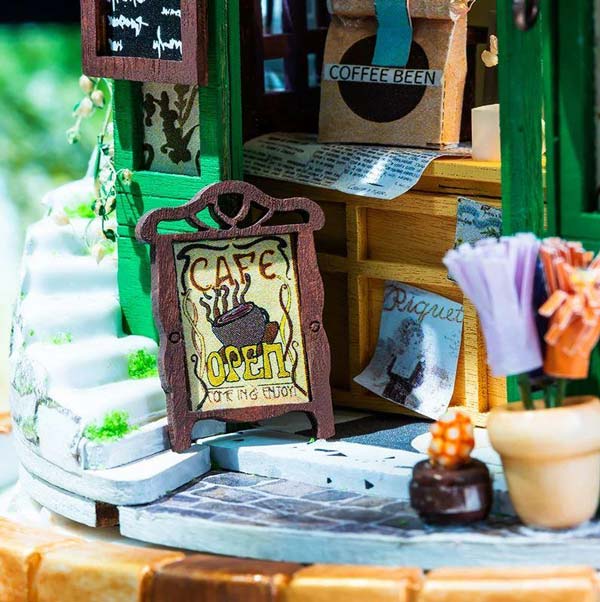 Bouwpakket Dollhouse Miniature Magical Cafe 3
