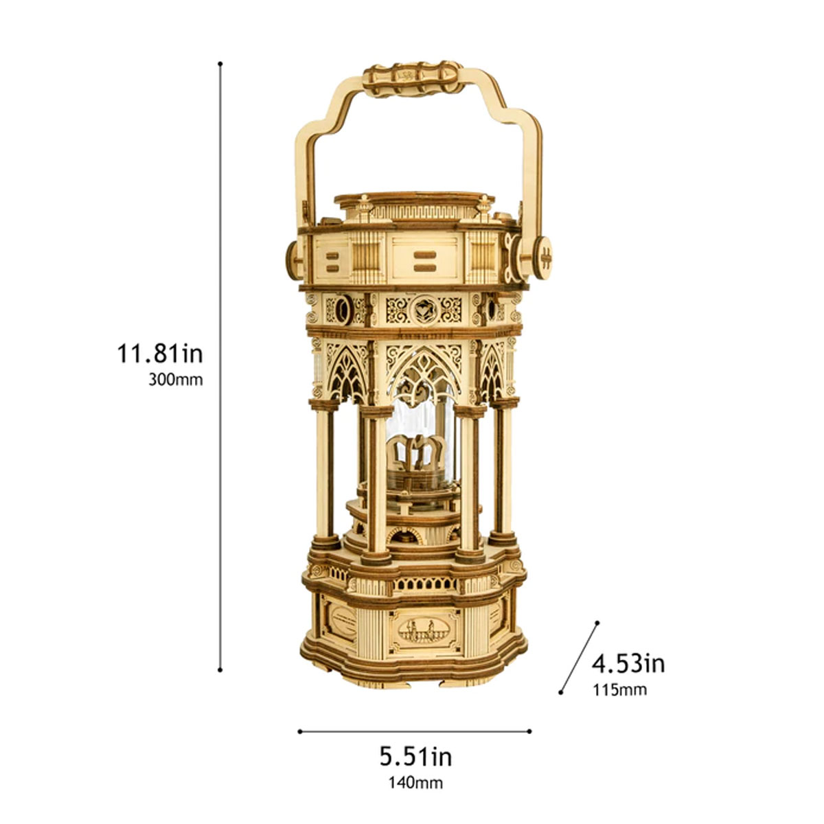 Bouwpakket Mechanical Music Box Victorian Lantern 3