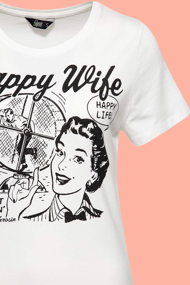T Shirt Happy Wife Queen Kerosin 2