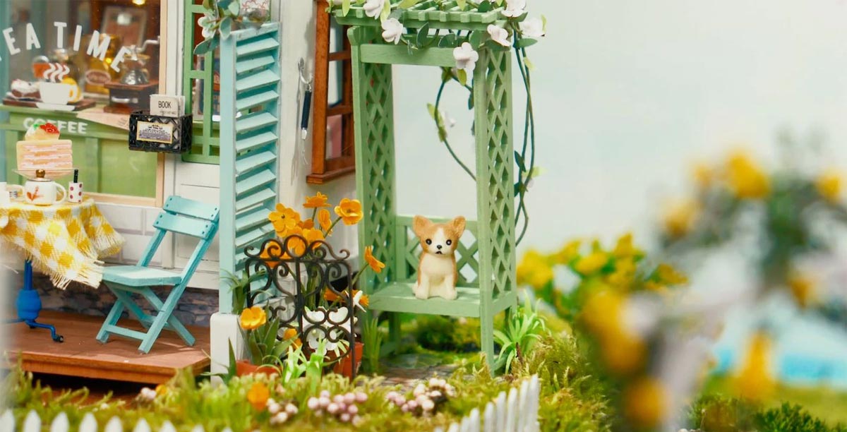 Bouwpakket Miniature House Kit Flowery Sweets Teas 10