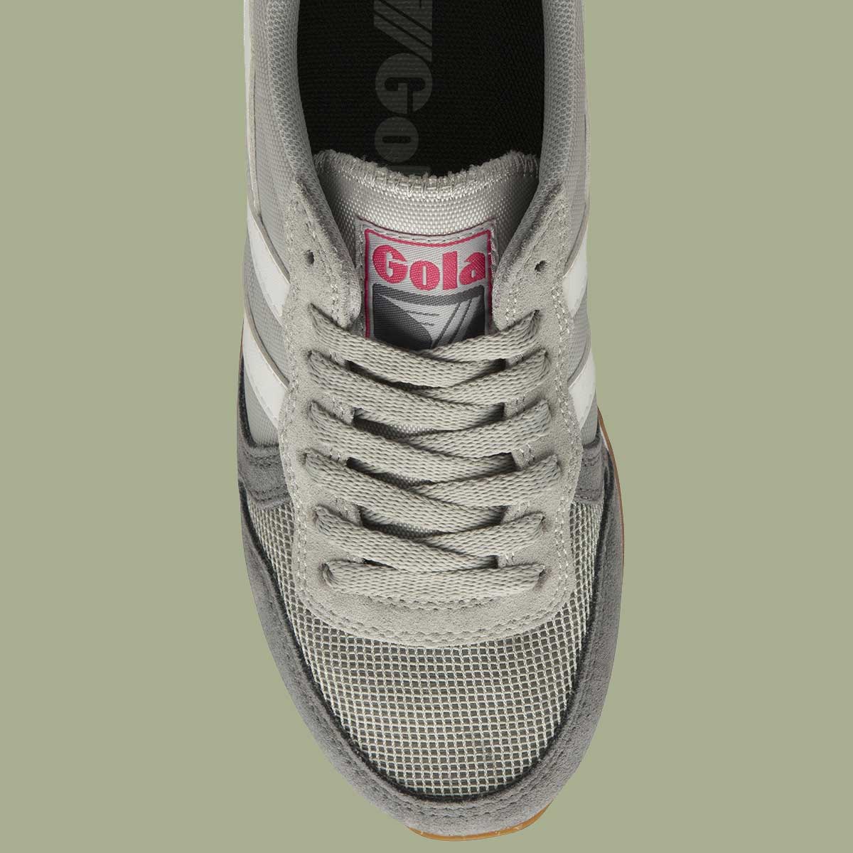 Sneaker Daytona Light Grey White Fluro Pink GOLA 4