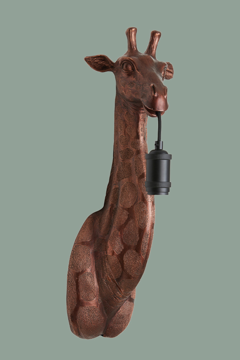 giraffe brons lamp 1