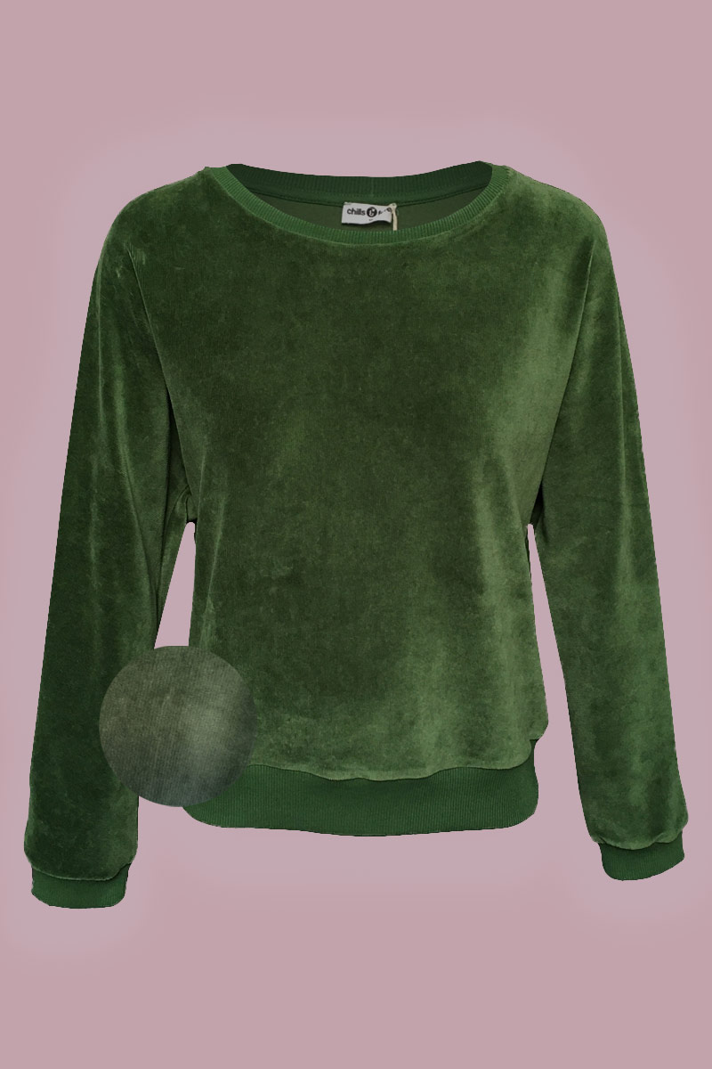 Sweater Lima Corduroy Green Froy Dind