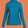 Pullover Turtle Neck Cable Blue Lalamour 2