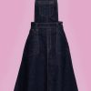 Workwear Swing Skirt Dungaree Dark Blue Wash Queen Kerosin 4