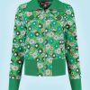 jacket tosti green bubble flower tante betsy
