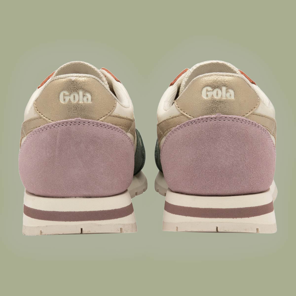 Sneaker Daytona Quadrant O.Wht Sage Gold PT Pink GOLA 3
