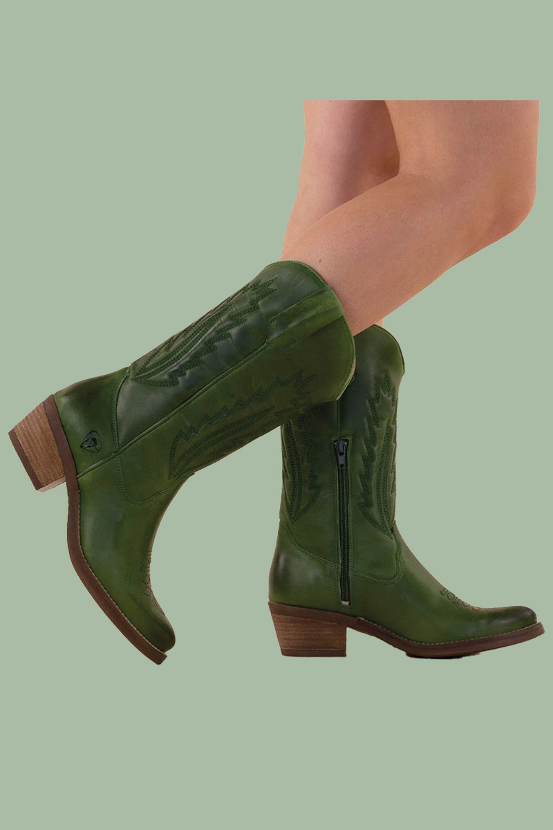 la pintura boots groen green hawa