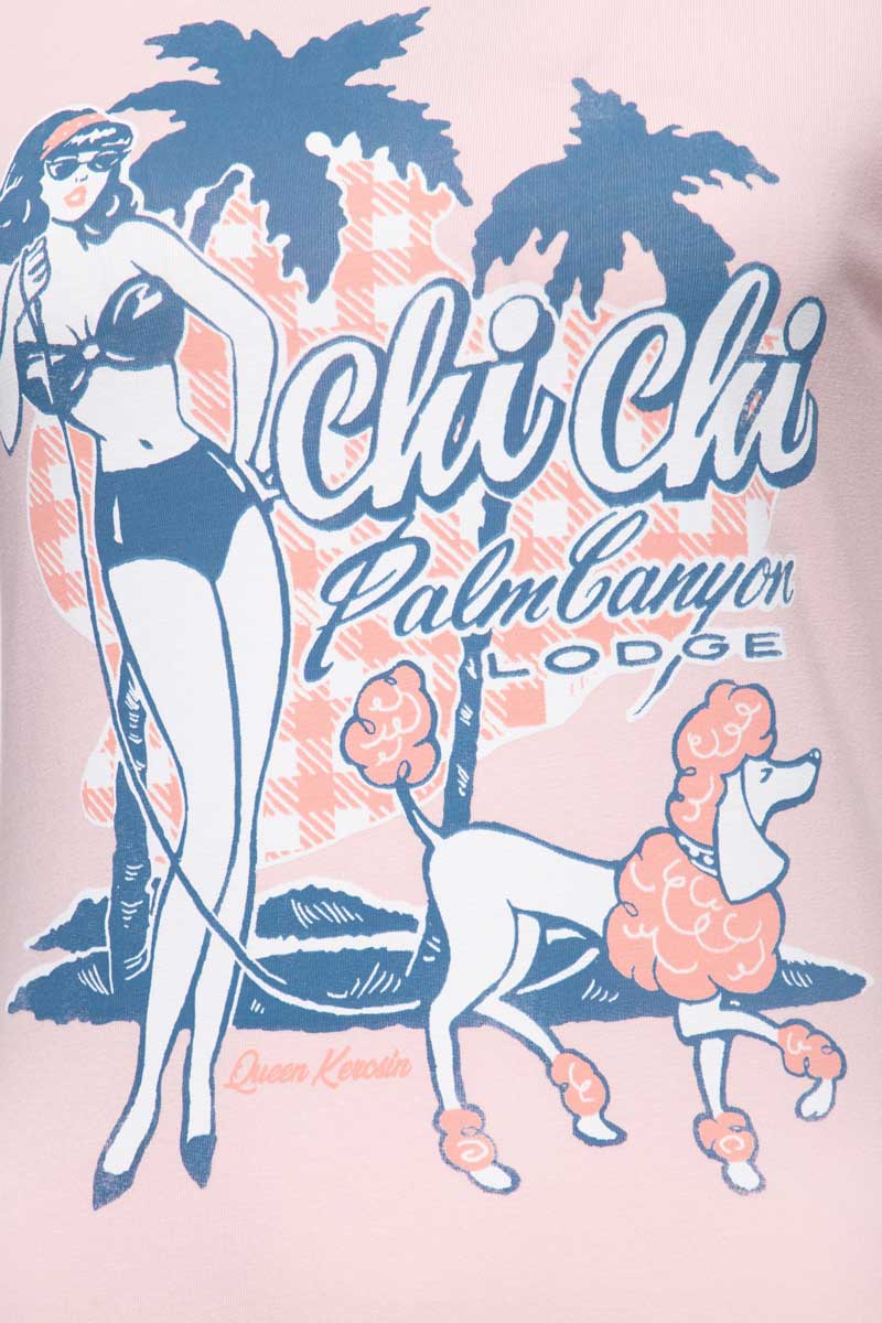 T shirt Chi Chi Beach Poodle Pink Queen Kerosin 2