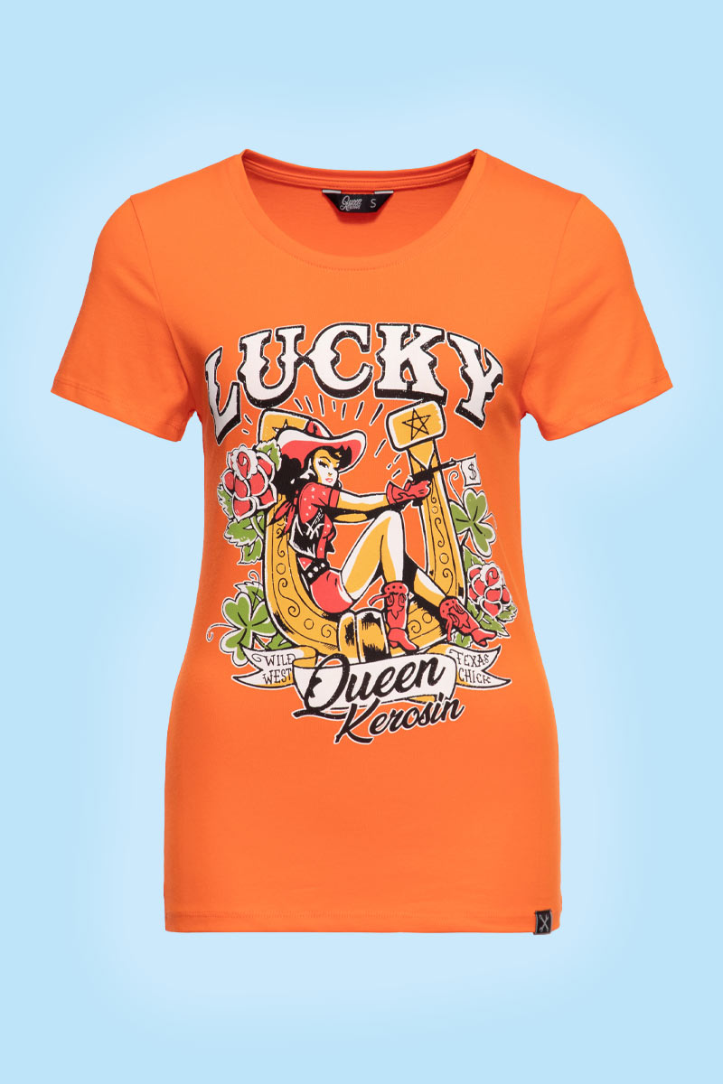 T shirt Lucky Orange Queen Kerosin