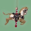 Ornament Glass Carousel Horse Vondels