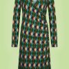 Dress Wrinkle Triangle Green Tante Betsy