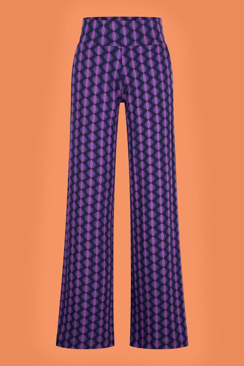 Pants Geo Mod Purple Tante Betsy 1