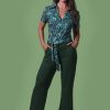 Sue Trousers Plain Green LaLamour 2
