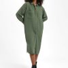 dress sadie tencel moss green kuyichi