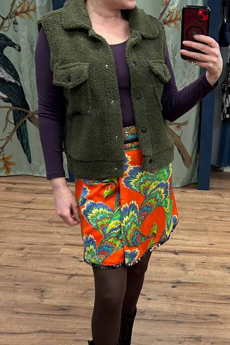 Raaf Skirt Crepe - ZAND Amsterdam - Afbeelding 3