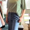 gestreept shirt groen wit 1